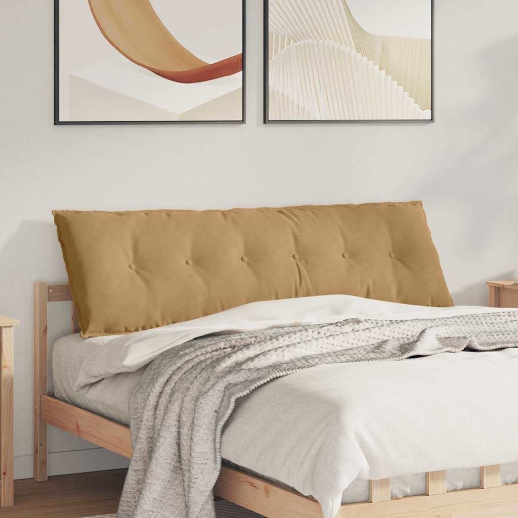 VidaXL Rugkussen Bruin 160 x 50 cm Cordstof