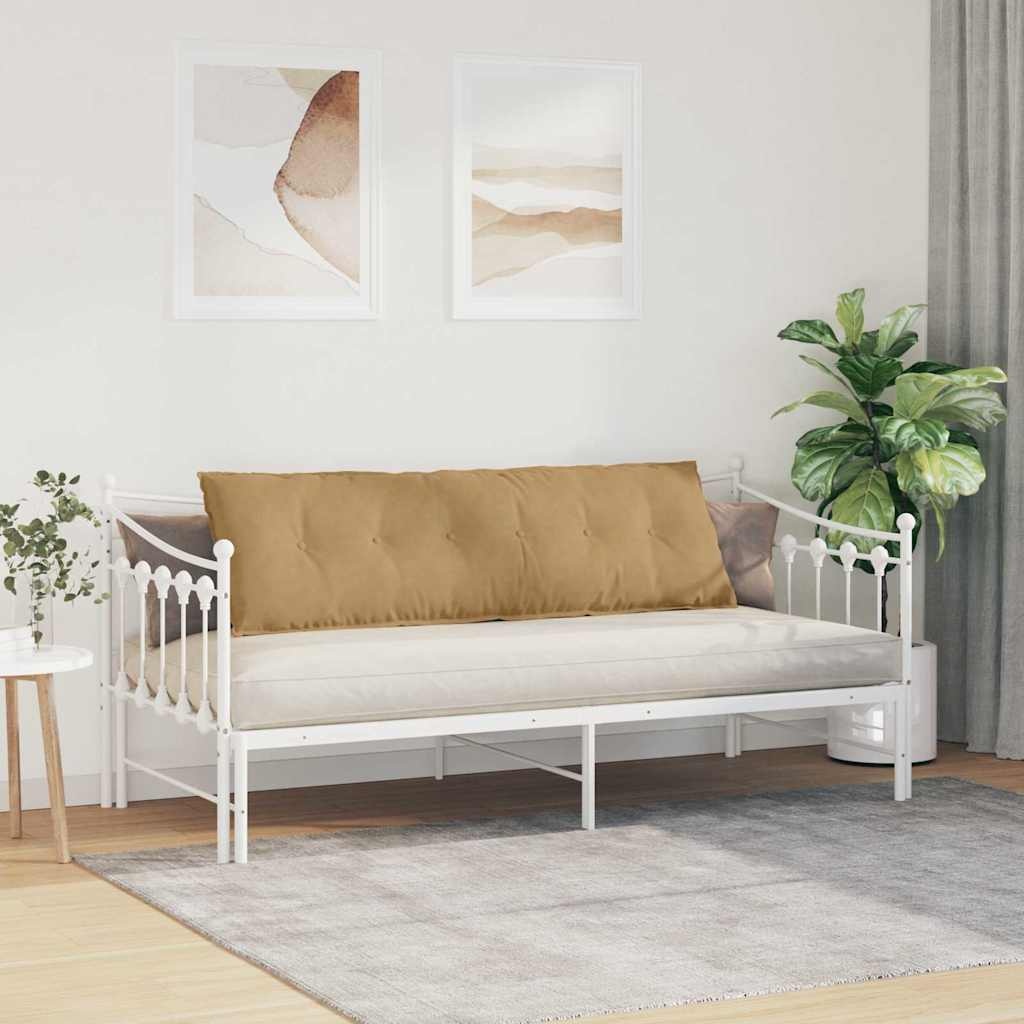 VidaXL Rugkussen Bruin 160 x 50 cm Cordstof