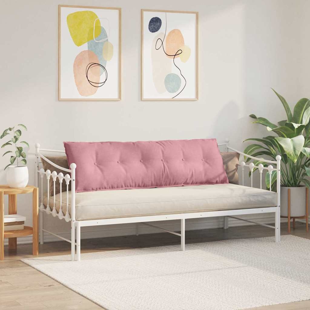 VidaXL Rugkussen Roze 160 x 50 cm Cordstof