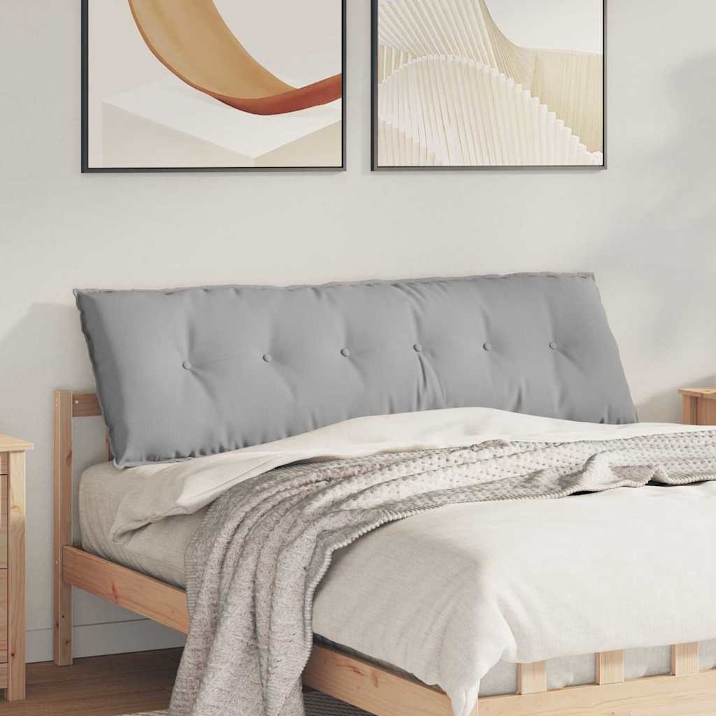 VidaXL Rugkussen Wolkengrijs 160 x 19 x 50 cm Stof