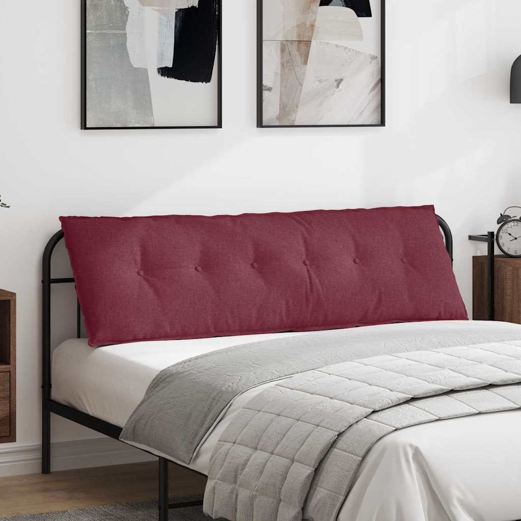 VidaXL Rugkussen Wijnrood 160 x 19 x 50 cm Stof