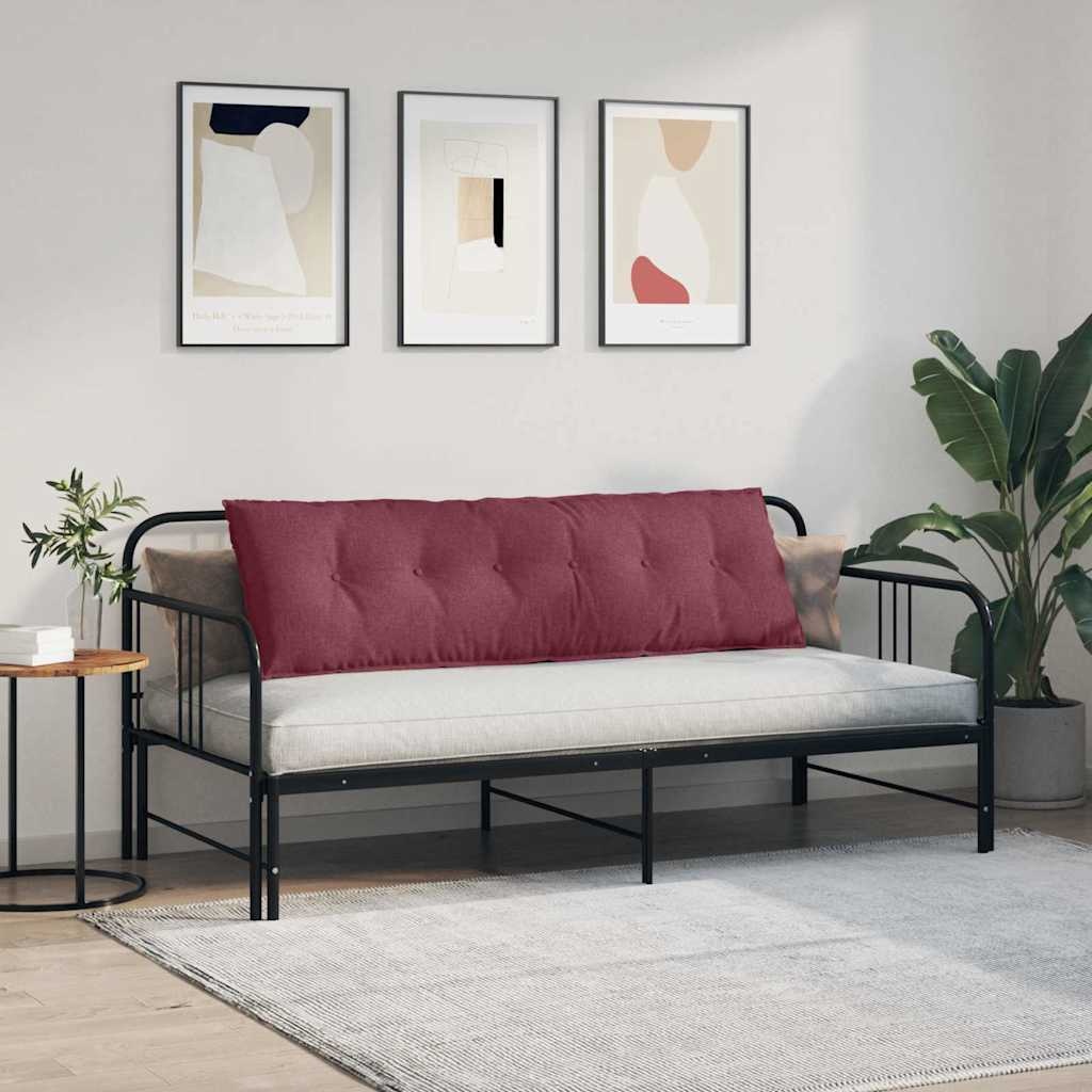 VidaXL Rugkussen Wijnrood 160 x 19 x 50 cm Stof