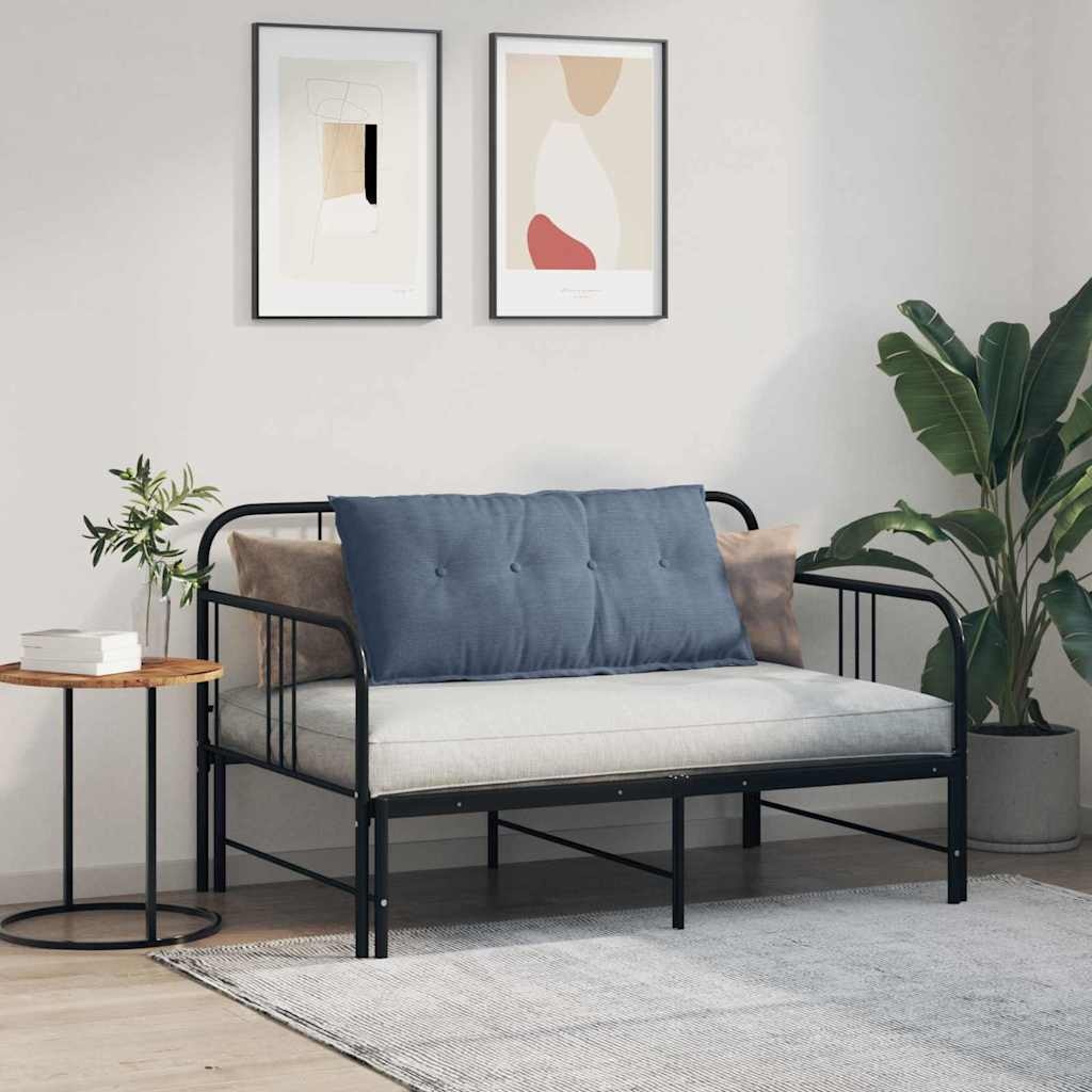 VidaXL Rugkussen Blauw 100 x 50 cm Cordstof