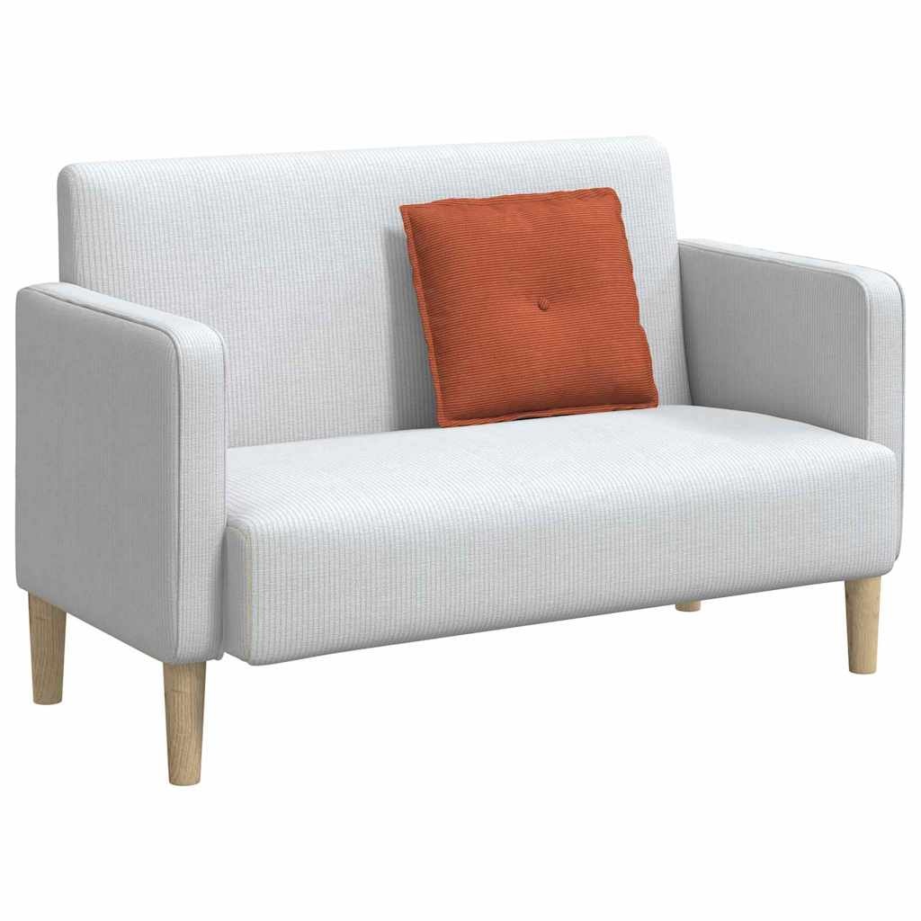 VidaXL Rugkussen Rood-oranje 50 x 45 cm Cordstof