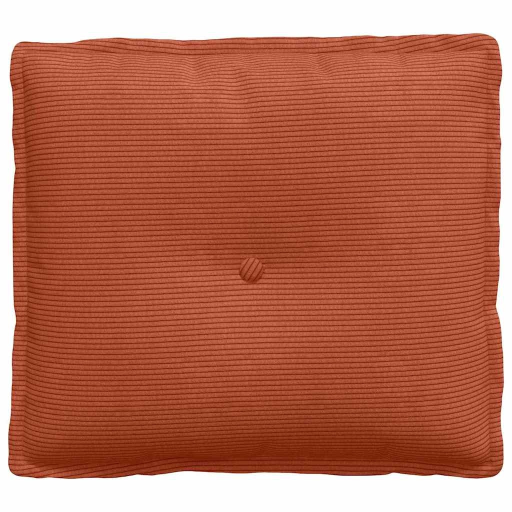 VidaXL Rugkussen Rood-oranje 50 x 45 cm Cordstof