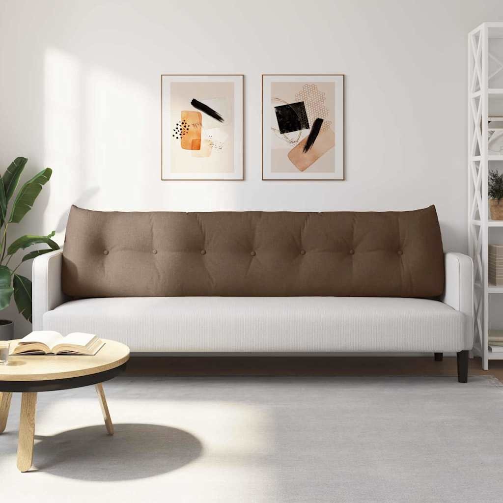 VidaXL Rugkussen Bruin 200 x 24 x 50 cm Stof