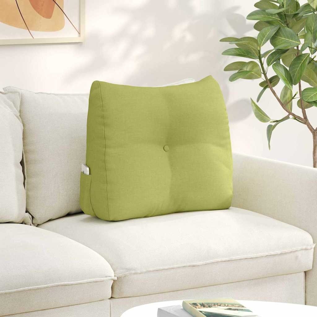 VidaXL Rugkussen Lichtgroen 60 x 24 x 50 cm Stof