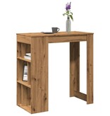 VidaXL Bartafel met rekken 102x50x103,5 cm hout artisanaal eikenkleur