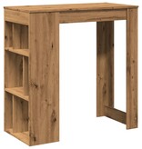 VidaXL Bartafel met rekken 102x50x103,5 cm hout artisanaal eikenkleur