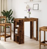 VidaXL Bartafel met rekken 102x50x103,5 cm bewerkt hout oud houtkleur