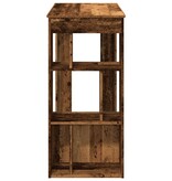 VidaXL Bartafel met rekken 102x50x103,5 cm bewerkt hout oud houtkleur