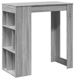 VidaXL Bartafel met rekken 102x50x103,5 cm bewerkt hout grijs sonoma