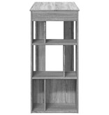 VidaXL Bartafel met rekken 102x50x103,5 cm bewerkt hout grijs sonoma