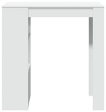 VidaXL Bartafel met rekken 102x50x103,5 cm bewerkt hout wit