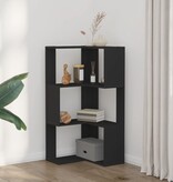 VidaXL Boekenkast 3-laags hoek 50x50x102 cm bewerkt hout zwart