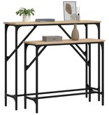 VidaXL Wandtafels 2 st bewerkt hout sonoma eikenkleurig