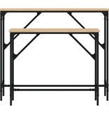 VidaXL Wandtafels 2 st bewerkt hout sonoma eikenkleurig