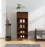 VidaXL Schoenenkast 40x36x105 cm bewerkt hout bruin eikenkleur