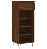 VidaXL Schoenenkast 40x36x105 cm bewerkt hout bruin eikenkleur