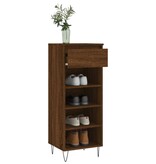 VidaXL Schoenenkast 40x36x105 cm bewerkt hout bruin eikenkleur