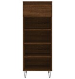 VidaXL Schoenenkast 40x36x105 cm bewerkt hout bruin eikenkleur