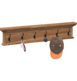 VidaXL Wand gemonteerde kapstok met opslag Naturel 100 x 10 x 20 cm