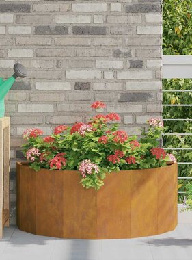 VidaXL Plantenbak Roestig 90 x 45 x 35 cm Cortenstaal