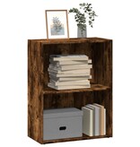 VidaXL Boekenkast 60x30x77 cm bewerkt hout gerookt eikenkleurig
