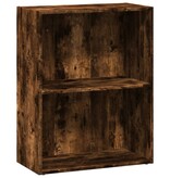 VidaXL Boekenkast 60x30x77 cm bewerkt hout gerookt eikenkleurig
