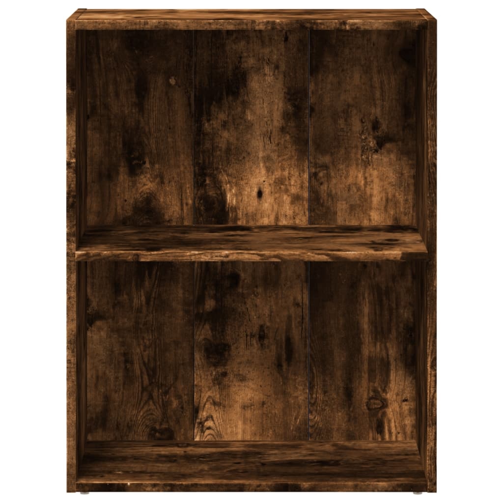 VidaXL Boekenkast 60x30x77 cm bewerkt hout gerookt eikenkleurig