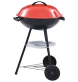 VidaXL Kogelbarbecue houtskool met wieltjes XXL 44 cm