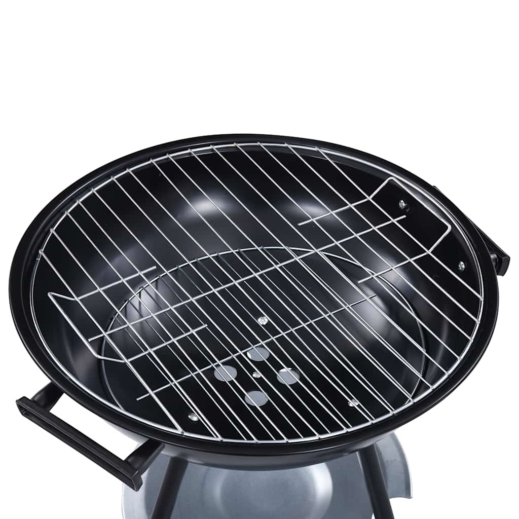 VidaXL Kogelbarbecue houtskool met wieltjes XXL 44 cm