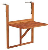 VidaXL Balkontafel hangend 64,5x44x80 cm massief acaciahout