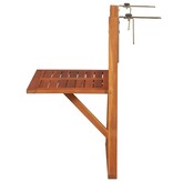 VidaXL Balkontafel hangend 64,5x44x80 cm massief acaciahout