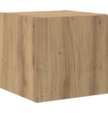 VidaXL TV Wandkast Ambachtelijk eiken 30,5 x 35 x 30 cm Bewerkt hout