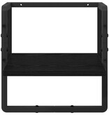 VidaXL Wandplank met plank Zwart Eiken 30 x 25 x 30 cm Bewerkt hout