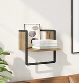 VidaXL Wandplank Ambachtelijk eiken 30 x 25 x 30 cm Bewerkt hout