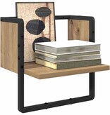 VidaXL Wandplank Ambachtelijk eiken 30 x 25 x 30 cm Bewerkt hout