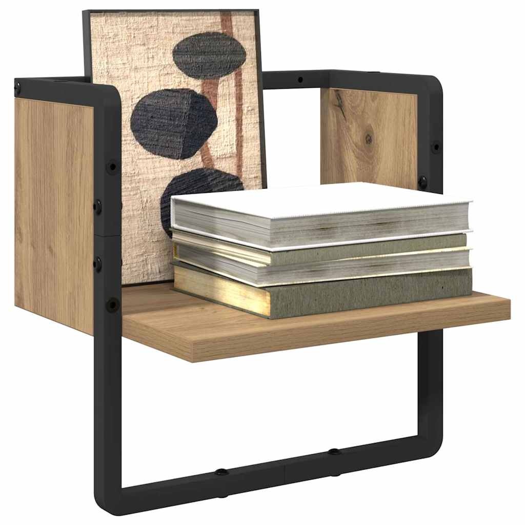 VidaXL Wandplank Ambachtelijk eiken 30 x 25 x 30 cm Bewerkt hout