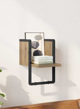 VidaXL Wandplank Ambachtelijk eiken 20 x 25 x 30 cm Bewerkt hout