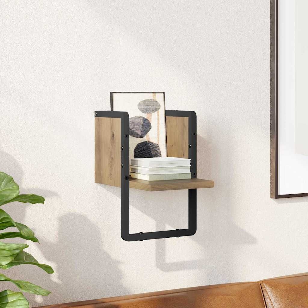 VidaXL Wandplank Ambachtelijk eiken 20 x 25 x 30 cm Bewerkt hout