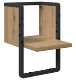 VidaXL Wandplank Ambachtelijk eiken 20 x 25 x 30 cm Bewerkt hout