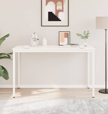 VidaXL Bartafel Wit 110 x 55 x 105 cm Massief grenenhout