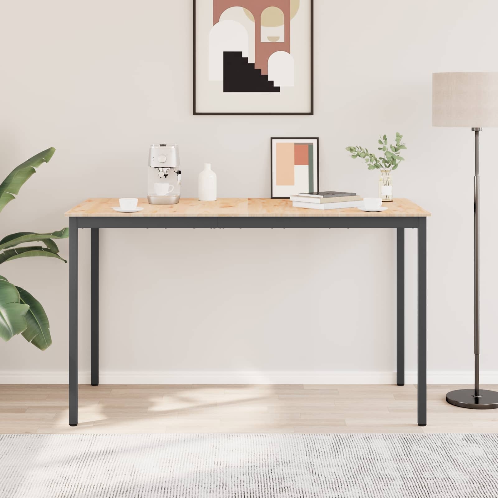 VidaXL Bartafel Naturel 110 x 55 x 105 cm Massief grenenhout