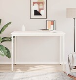 VidaXL Bartafel Wit 110 x 55 x 105 cm Massief grenenhout