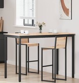 VidaXL Bartafel Naturel 110 x 55 x 105 cm Massief grenenhout