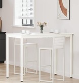 VidaXL Bartafel Wit 110 x 55 x 105 cm Massief grenenhout