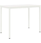 VidaXL Bartafel Wit 110 x 55 x 105 cm Massief grenenhout