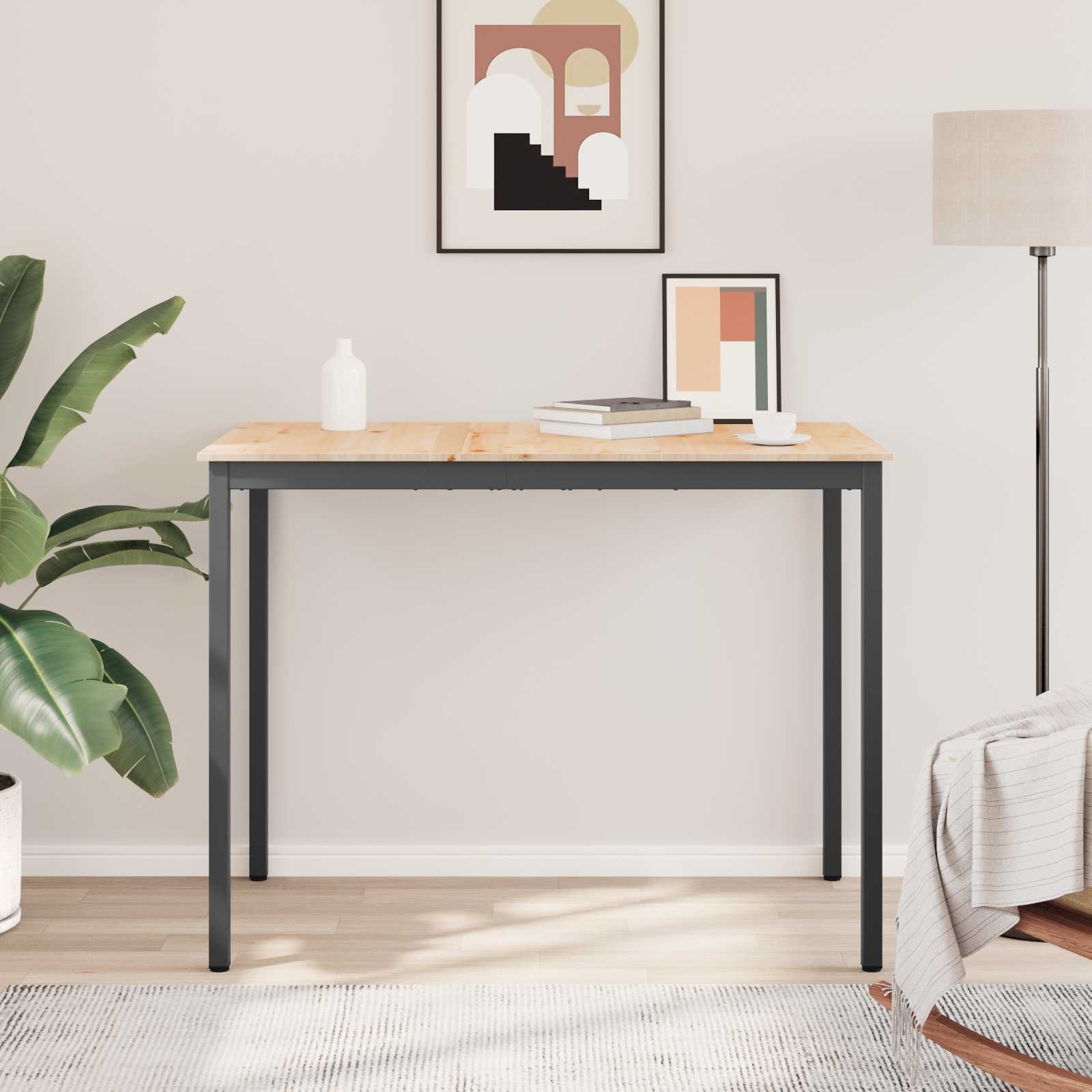 VidaXL Bartafel Naturel 110 x 55 x 105 cm Massief grenenhout