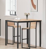 VidaXL Bartafel Naturel 110 x 55 x 105 cm Massief grenenhout